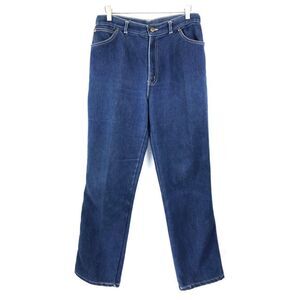 Chic Vintage Straight Leg Distressed Denim Jeans